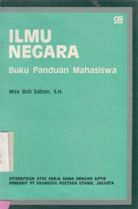 Image of ILMU NEGARA : BUKU PANDUAN MAHASISWA