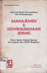 Image of MANAJEMEN & KEWIRAUSAHAAN JEPANG